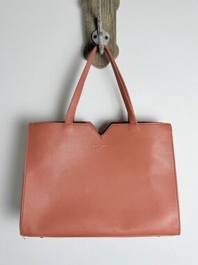 Pixie Mood Blush Pink Structured Vegan Leather Mini Tote Bag